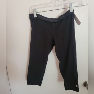 Champion Tight Knee Length Womens Small Black Athletic Yoga Workout Gym Msrp$21